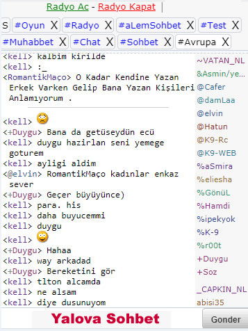 Yalova Sohbet